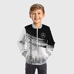 Бомбер детский Mercedes-Benz спорт, цвет: 3D-серый — фото 2