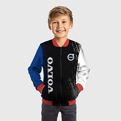 Бомбер детский Volvo марка автомобиля, цвет: 3D-красный — фото 2