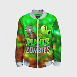 Бомбер детский Plants vs Zombies горохострел и зомби, цвет: 3D-серый
