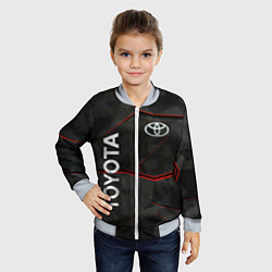 Бомбер детский Toyota sport auto, цвет: 3D-серый — фото 2