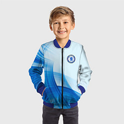 Бомбер детский Chelsea FC челси фк, цвет: 3D-синий — фото 2