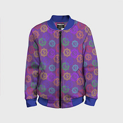 Бомбер детский Мантра ОМ - Аум, цвет: 3D-синий