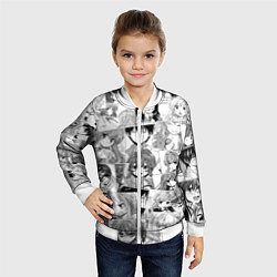 Бомбер детский Toradora pattern, цвет: 3D-белый — фото 2
