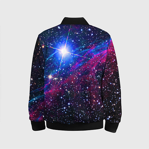 Детский бомбер Открытый космос Star Neon / 3D-Черный – фото 2
