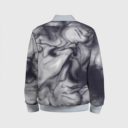 Детский бомбер Бело-черный тай-дай / 3D-Серый – фото 2