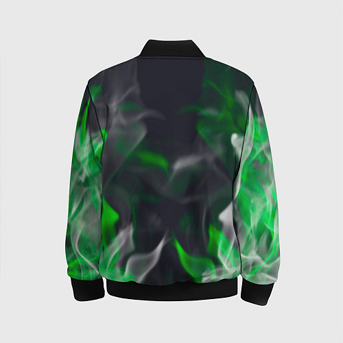 Детский бомбер S T A L K E R 2 пламя / 3D-Черный – фото 2