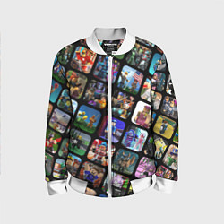 Бомбер детский ROBLOX СЮЖЕТЫ, цвет: 3D-белый