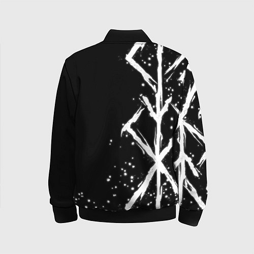 Детский бомбер КЛЕЙМО ЖЕРТВЫ - БЕРСЕРК / 3D-Черный – фото 2