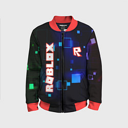 Бомбер детский ROBLOX неоновые кубики, цвет: 3D-красный