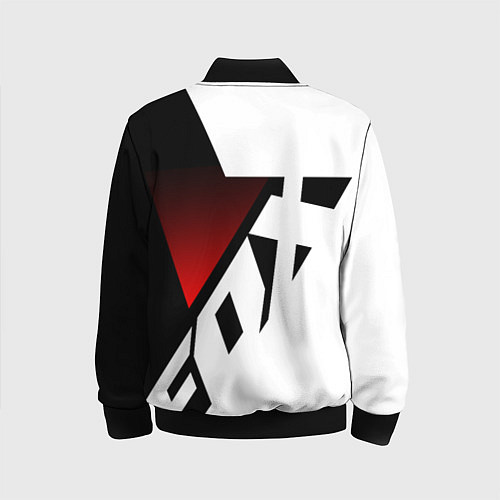 Детский бомбер FOX RACING - ФОКС ЧЕРНЫЙ И БЕЛЫЙ / 3D-Черный – фото 2