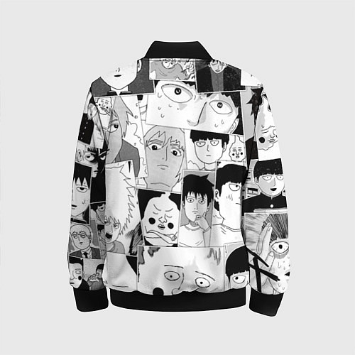Детский бомбер Моб психо 100 паттерн / 3D-Черный – фото 2