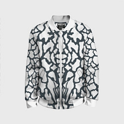 Бомбер детский Animal Black and White Pattern, цвет: 3D-белый