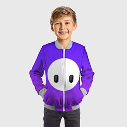 Бомбер детский Fall Guy violet, цвет: 3D-серый — фото 2