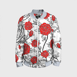 Детский бомбер BEAUTIFUL RED ROSES