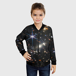 Бомбер детский NASA: Скопление Галактик, цвет: 3D-черный — фото 2