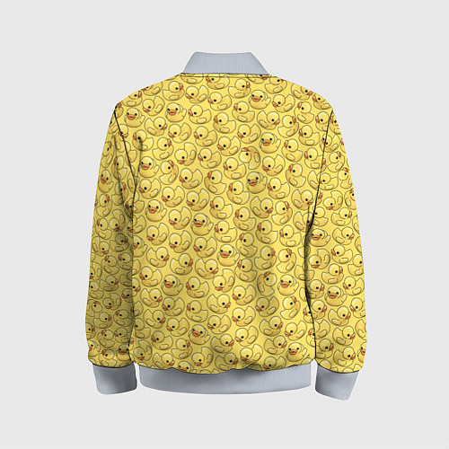 Детский бомбер Утиный принт / 3D-Серый – фото 2