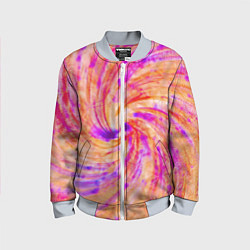 Детский бомбер Color swirls