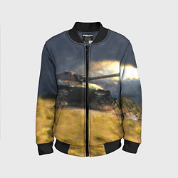 Бомбер детский Танк Е100, цвет: 3D-черный