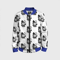 Бомбер детский Глейпнир узор арт, цвет: 3D-синий