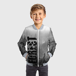 Бомбер детский Gray Forest, цвет: 3D-серый — фото 2