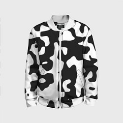 Бомбер детский Камуфляж Cowskin крупный, цвет: 3D-белый