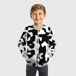 Бомбер детский Камуфляж Cowskin крупный, цвет: 3D-серый — фото 2