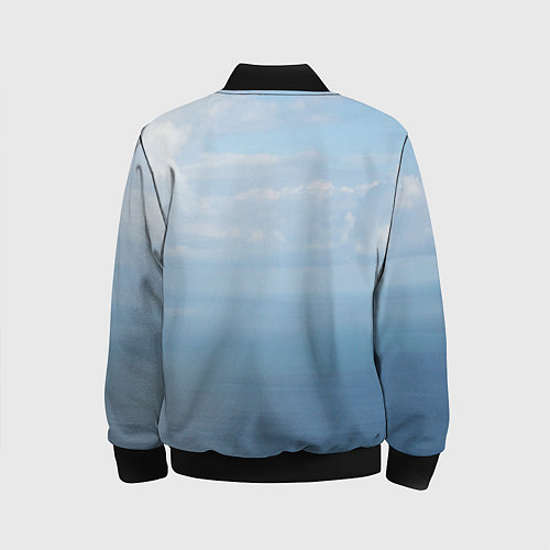 Детский бомбер Крымское море / 3D-Черный – фото 2