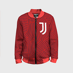 Бомбер детский Juventus отпечатки, цвет: 3D-красный