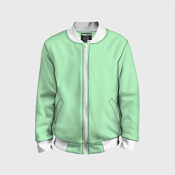 Бомбер детский Мятный радуга, цвет: 3D-белый