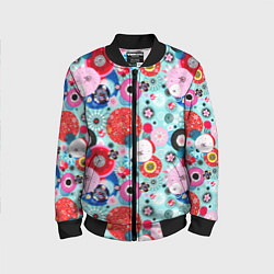 Детский бомбер Abstract flowers