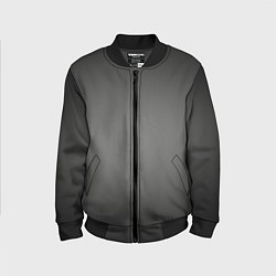 Бомбер детский Серый, черный градиент, цвет: 3D-черный