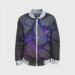 Бомбер детский Светящаяся неоновая лава, цвет: 3D-серый