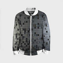 Детский бомбер Digital pixel black