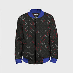 Бомбер детский Текстурный узор, цвет: 3D-синий