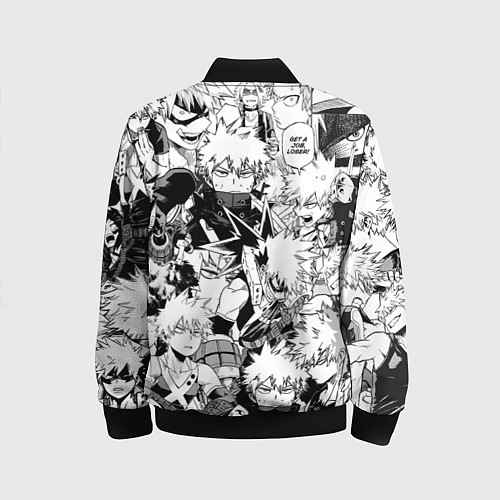 Детский бомбер Кацуки Бакуго - Моя геройская академия / 3D-Черный – фото 2