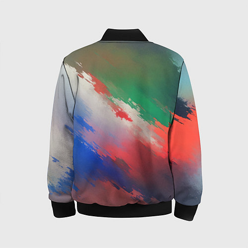 Детский бомбер Абстрактный туман / 3D-Черный – фото 2