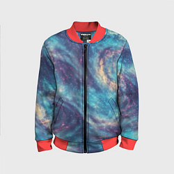 Бомбер детский Путеводная звезда в космосе, цвет: 3D-красный