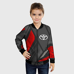 Бомбер детский Toyota sports racing, цвет: 3D-черный — фото 2