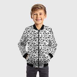 Бомбер детский Море глаз на белом фоне, цвет: 3D-черный — фото 2