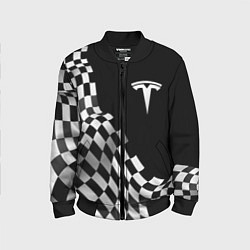 Детский бомбер Tesla racing flag