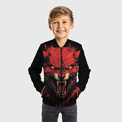 Бомбер детский Red wolf, цвет: 3D-черный — фото 2