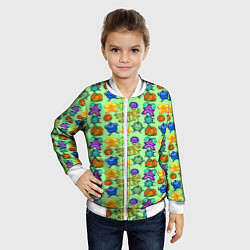 Бомбер детский Джунимо из Стардью, цвет: 3D-белый — фото 2