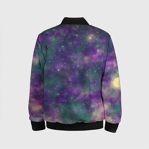 Детский бомбер Космос День и ночь / 3D-Черный – фото 2