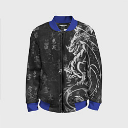 Детский бомбер White dragon - grunge