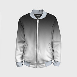 Бомбер детский Black and white gradient, цвет: 3D-серый
