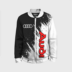Бомбер детский Ауди - белые потертости, цвет: 3D-белый