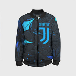 Детский бомбер Juventus abstract blue logo