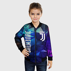 Бомбер детский Juventus logo blue, цвет: 3D-черный — фото 2