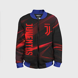 Детский бомбер Juventus black red logo