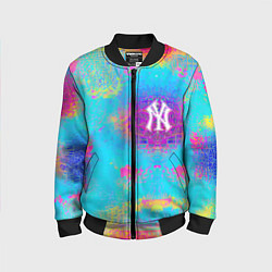 Бомбер детский New York Yankees - baseball team - logo, цвет: 3D-черный